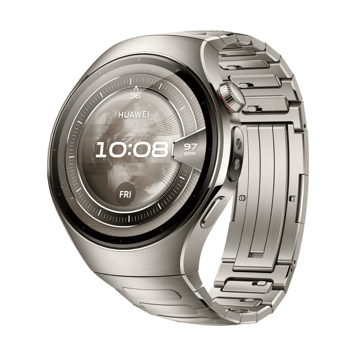 Huawei WATCH 5 3,51 cm (1.38") AMOLED 46 mm Digital 466 x 466 Pixeles Pantalla táctil Plata Wifi GPS (satélite)