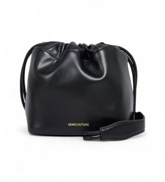Semicouture para mujer. CNTX22 Bolso Gisele negro (OSFA), Casual, Poliéster