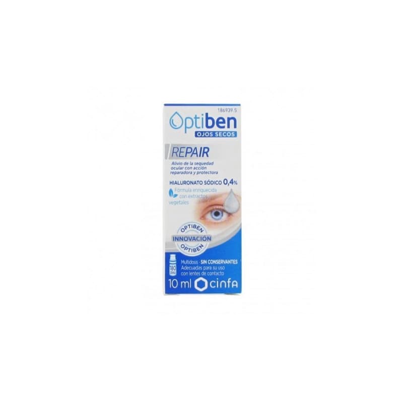 Optiben Ojos Secos Repair, 10ml.