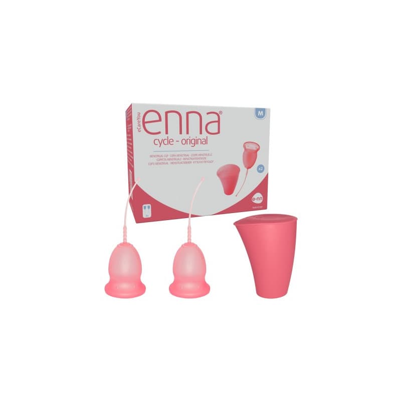 Enna cycle copa menstrual talla M, 2 copas