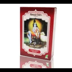Radhe Shyam Henna polvo super caoba oscuro, 100 g