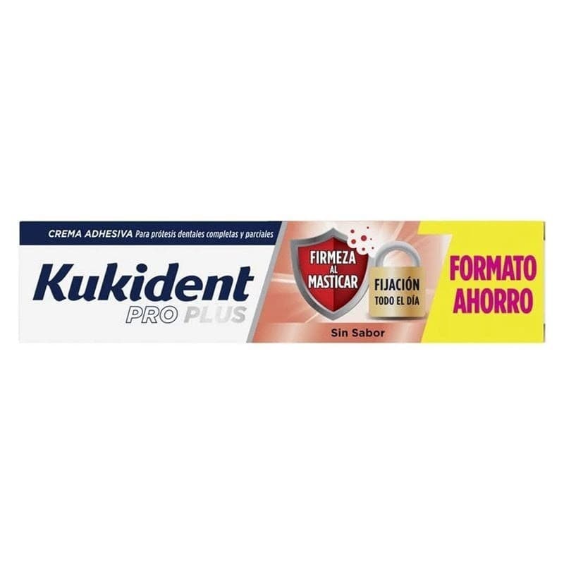 KUKIDENT Pro Plus Firmeza al Masticar Sin Sabor 57g