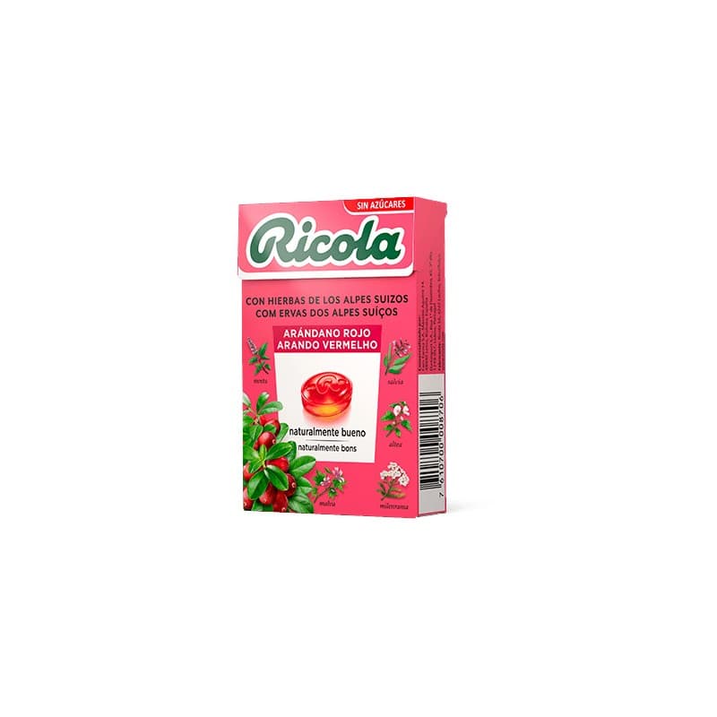 Ricola Caramelos Arándano Rojo Caja 50g