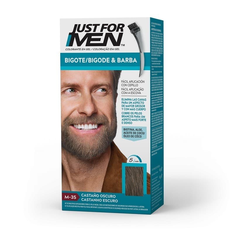 Just for Men Bigote Barba Patillas Castaño Oscuro M 35