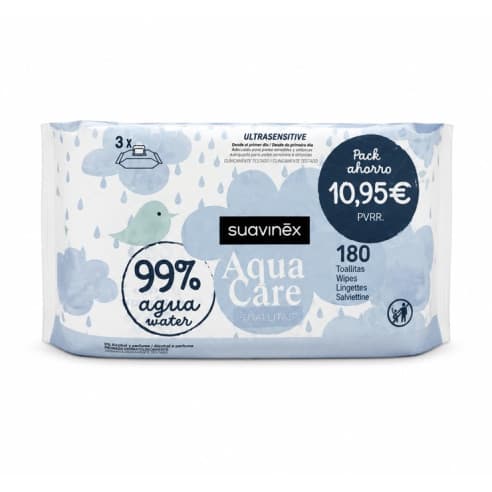 Suavinex Aqua Care Toallitas 180 Unidades - Suavinex