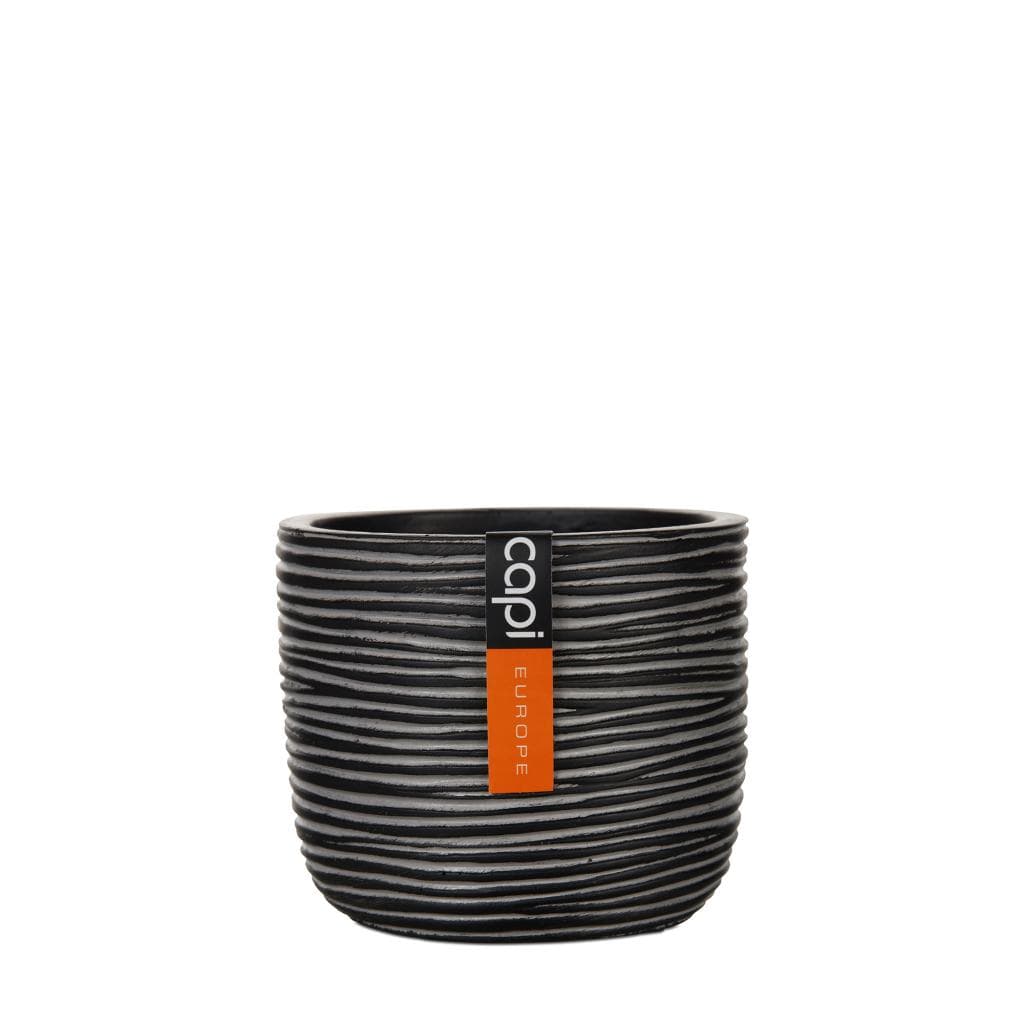 Capi Europe Planter ball Rib 17x15 anthracite