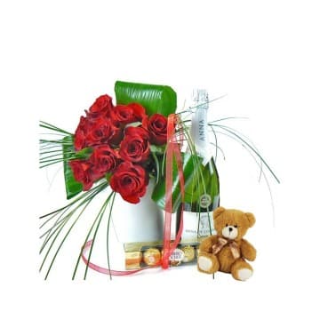 Pack Ilusión 10 Rosas Rojas 18 Rosas