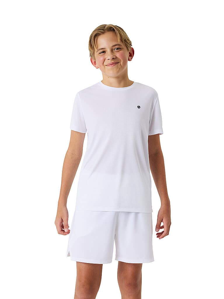 BJÖRN BORG Camiseta de tenis para niños ACE LIGHT blanco | 146-152