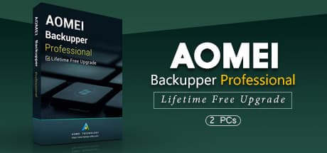 AOMEI Backupper Professional Edition + Lifetime Upgrade (2 PCs license)