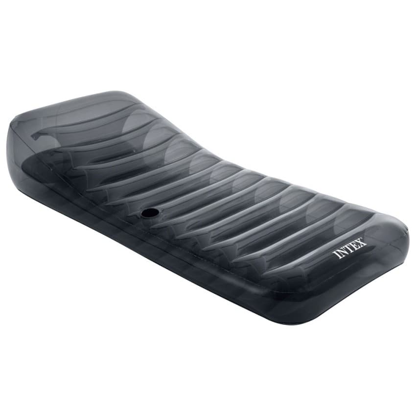 Tumbona hinchable intex premium gris 99x211 cm