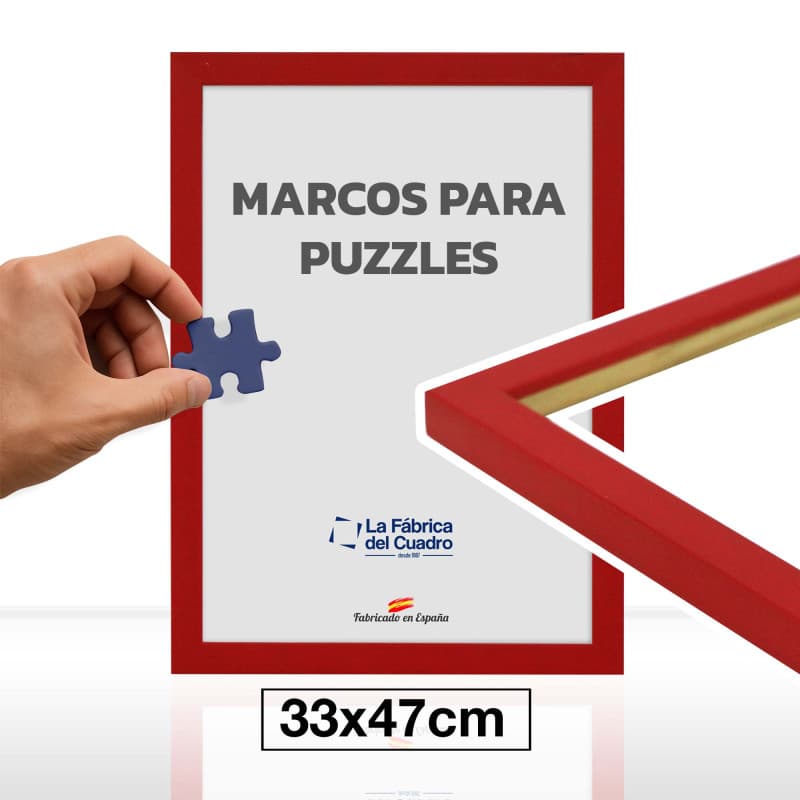 Marco para puzzle 33X47 R 530 rojo