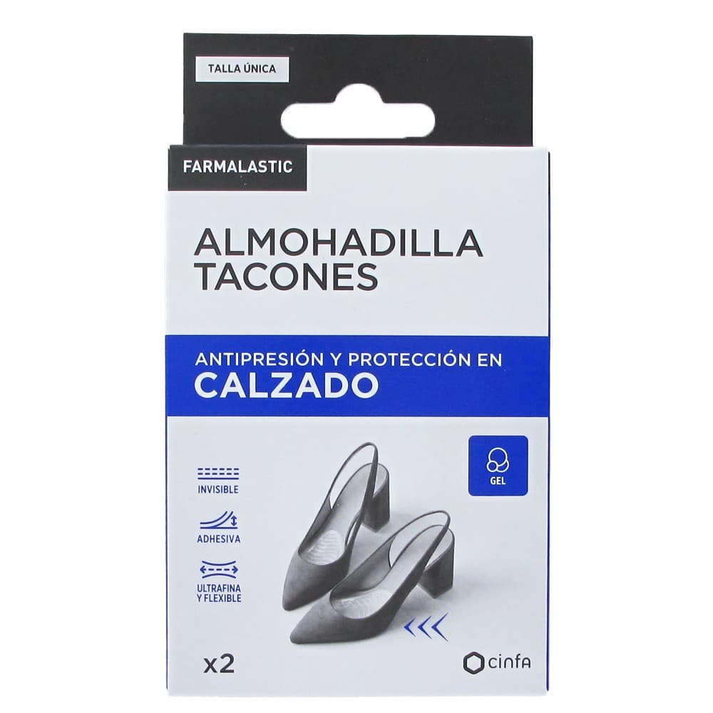 Farmalastic Almohadilla tacones T. Unica 2 uds