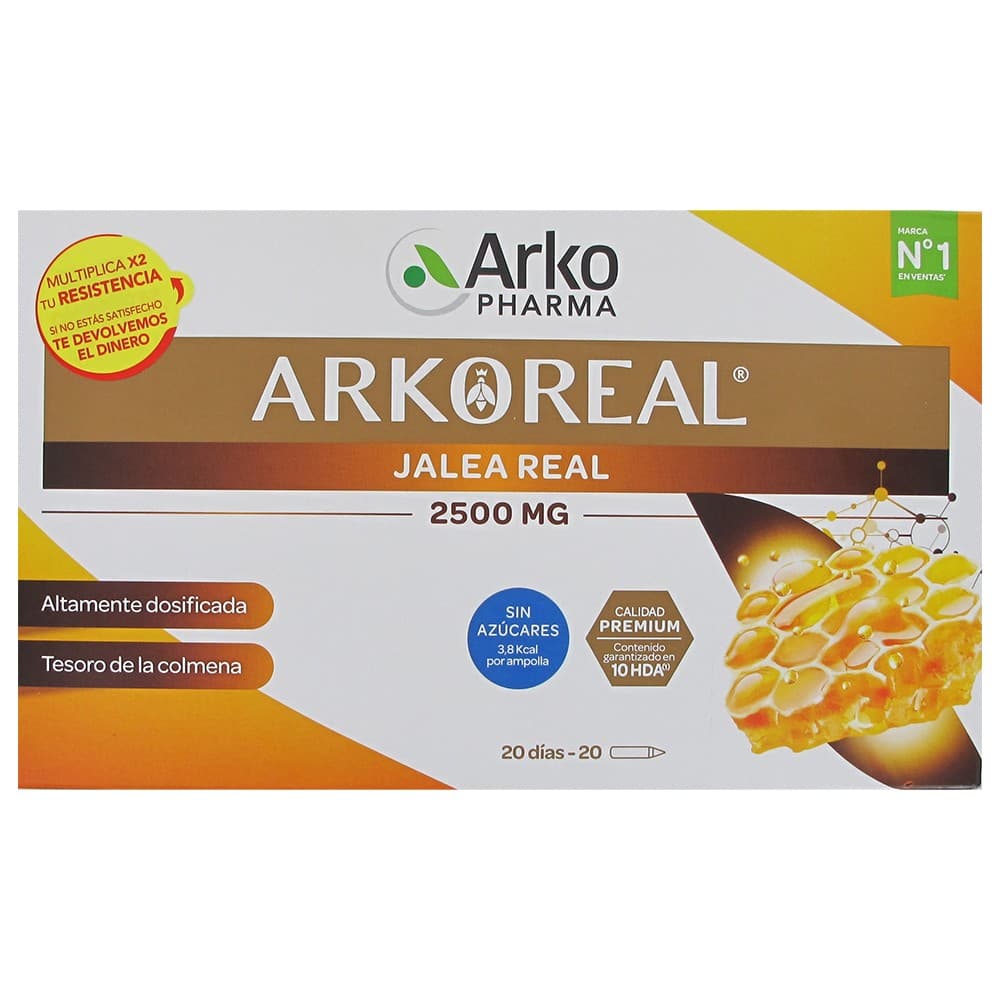 Arkoreal Jalea Real 2500 mg 20 Ampollas Bebibles