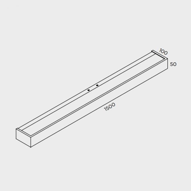 Aplique de pared led apolo (48w)