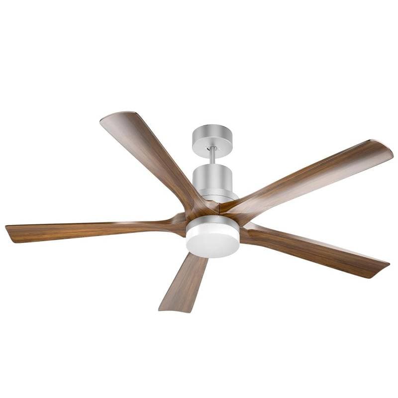 Ventilador de techo con led eolo 5 palas de madera 3000-4000-6000k