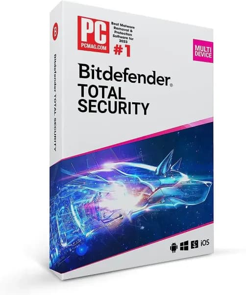 Bitdefender Total Security 2026 (Dispositivo(s): 1 dispositivo / Año(s): 1 año)