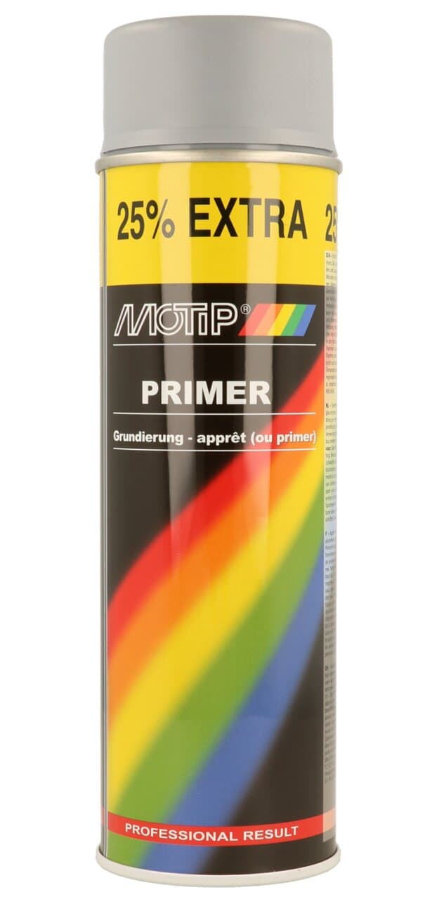 Pintura en Spray Motip Fondo Base (Primer) Gris 500ml (Aerosol)