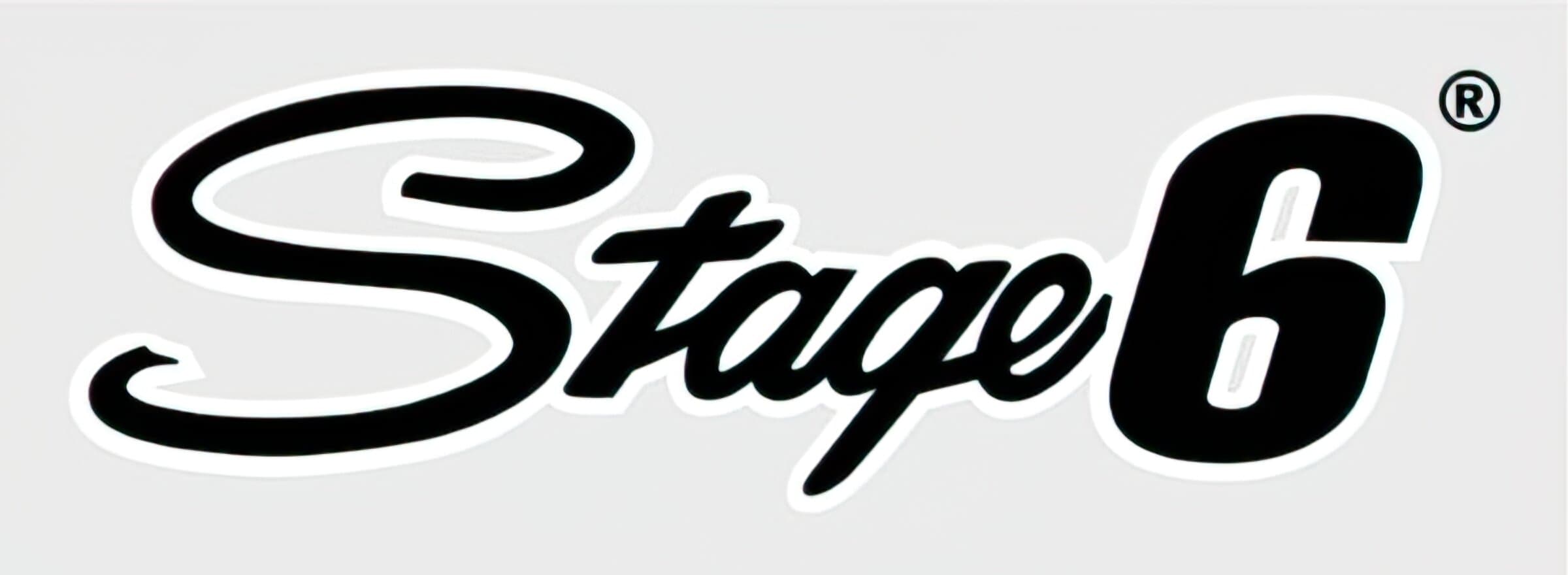 Pegatina Stage6 20x6cm Negro