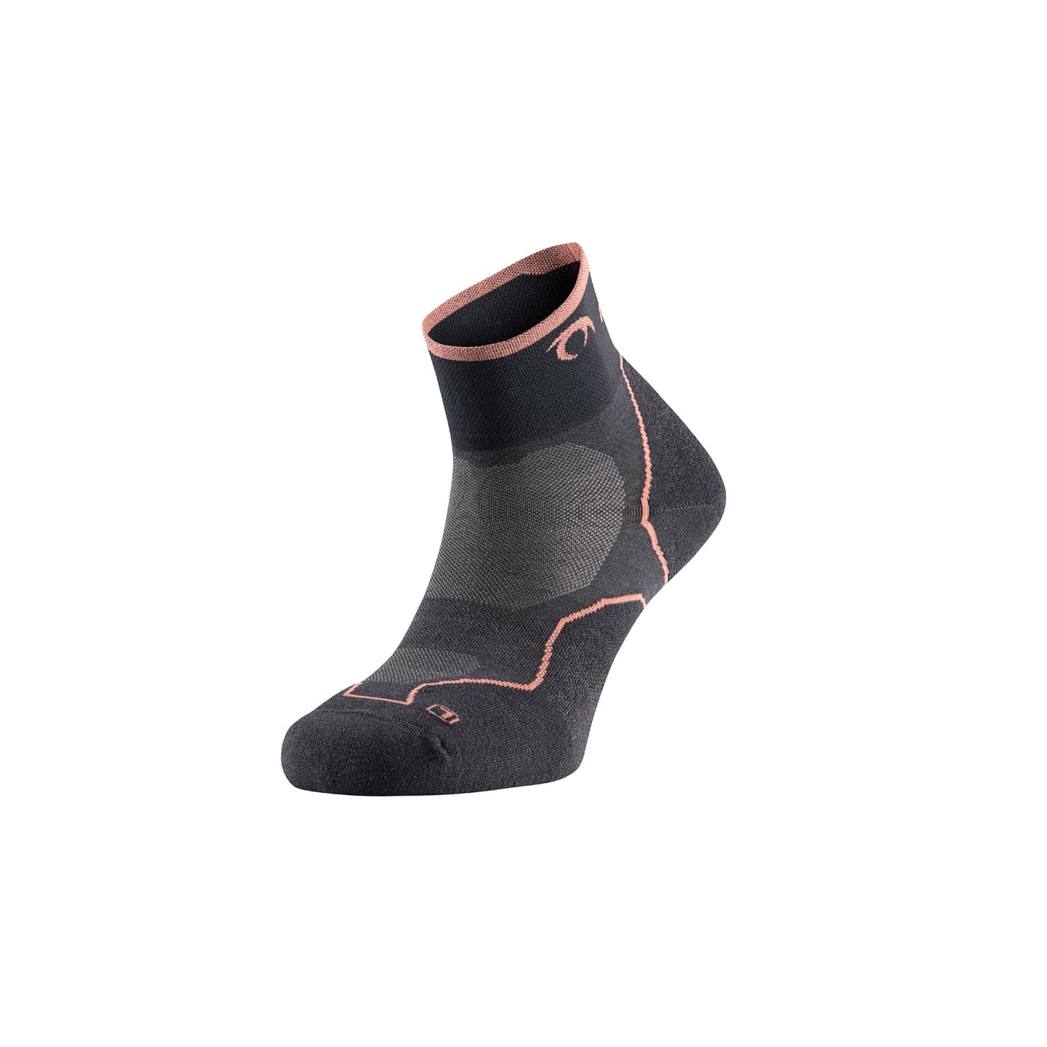 Calcetines de montaña Lurbel Desafio Three - S (36-38), Gris marengo / Coral