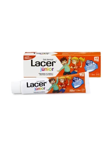 Lacer Junior Gel Dentífrico Fresa, 75 Ml - Lacer