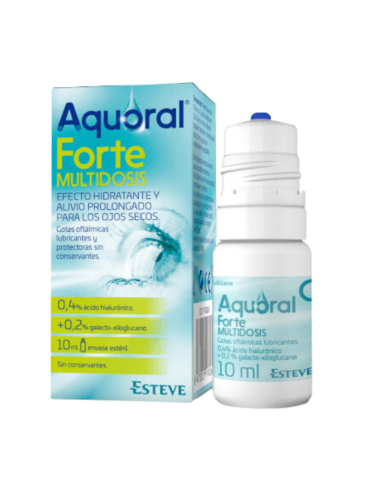 Aquoral Forte Multidosis Gotas Oftálmicas Lubricantes 10 Ml - Esteve