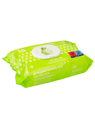 Interapothek 80 Toallitas Húmedas Bebé Con Aloe Vera - Interapothek