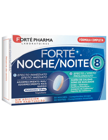 Forté Pharma Forté Noche 8h 30 Comprimidos Bicapa - Reig Jofre