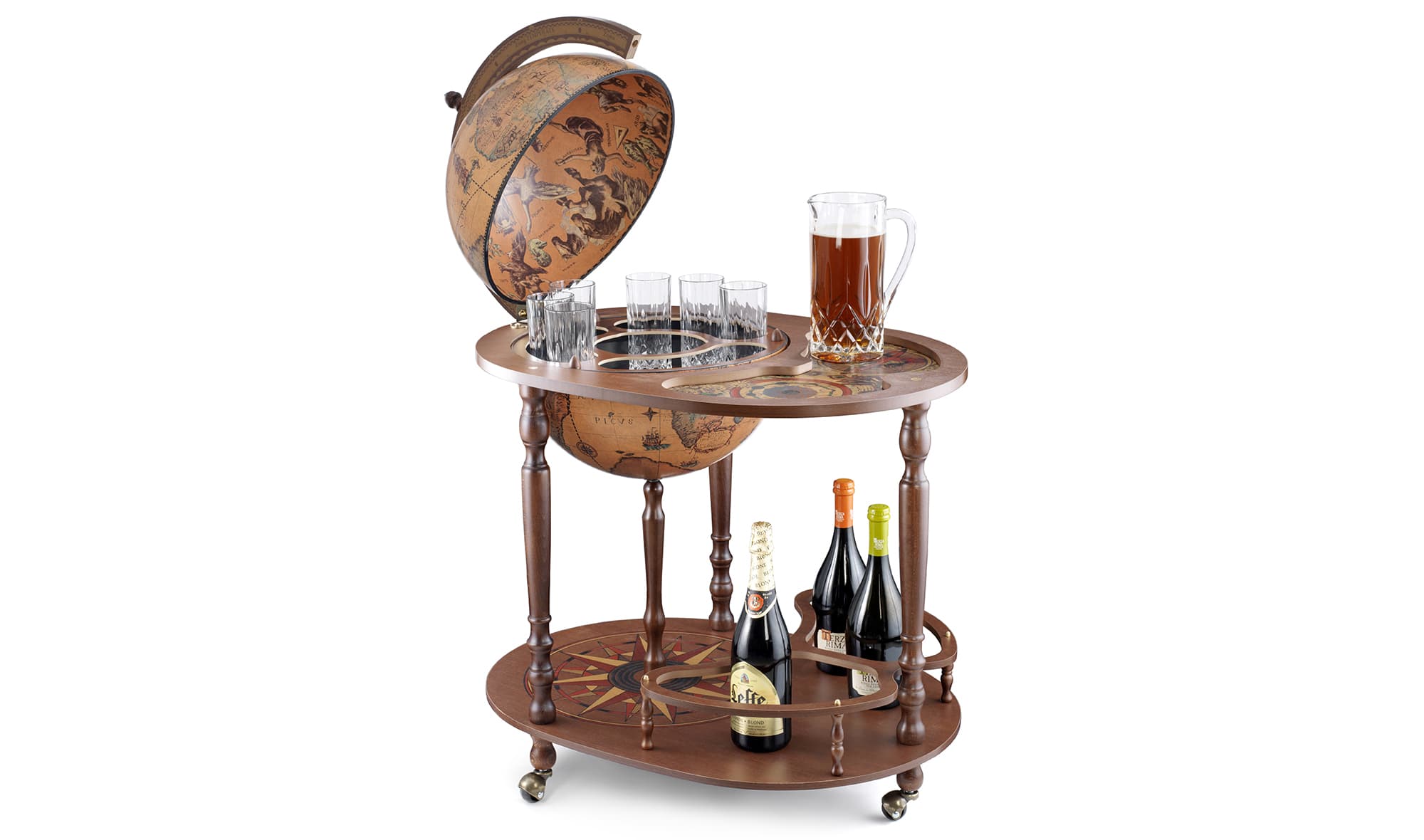Mueble bar globo terráqueo Giasone