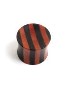 Plug Dilatador Madera ébano Coco