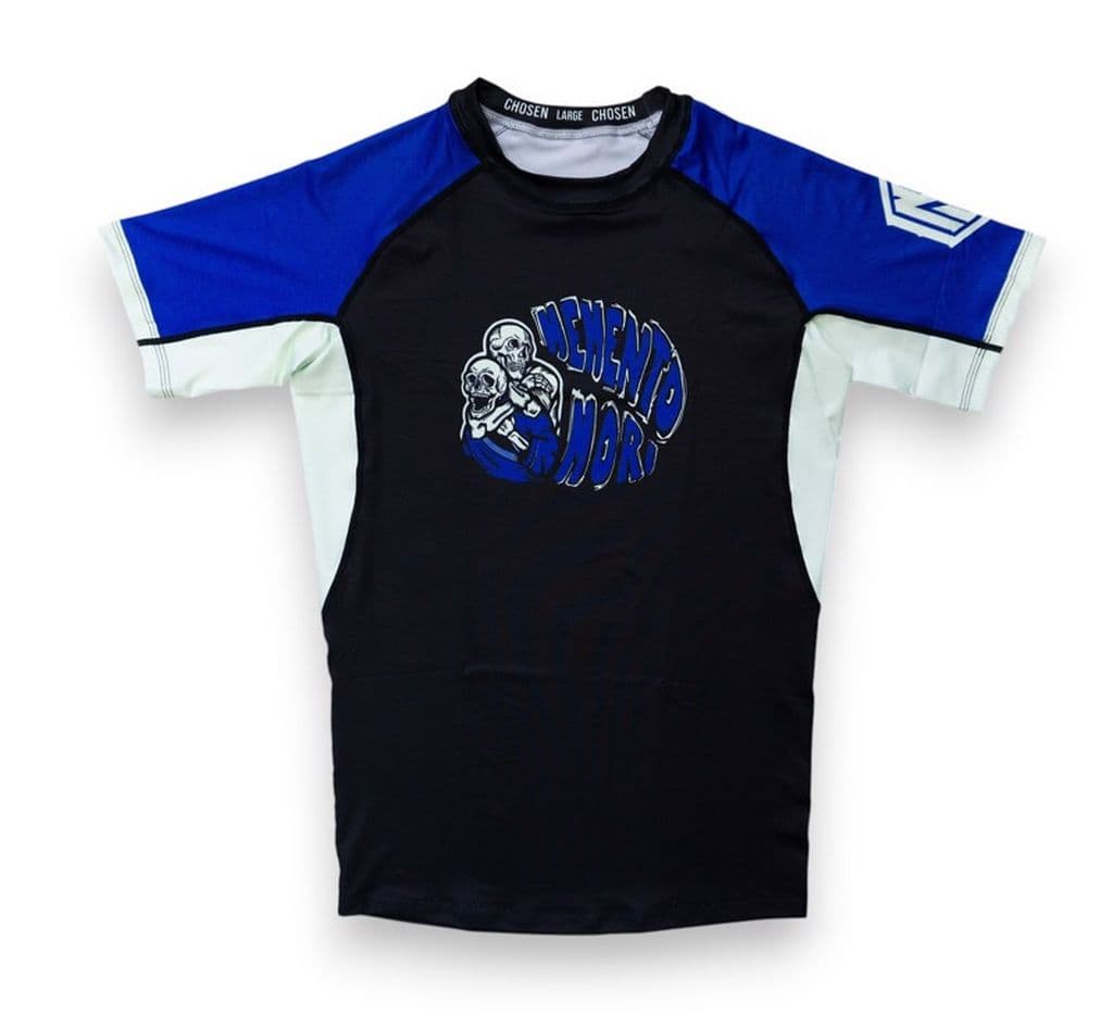 Rashguard Chosen Memento Mori SS Negro-Azul