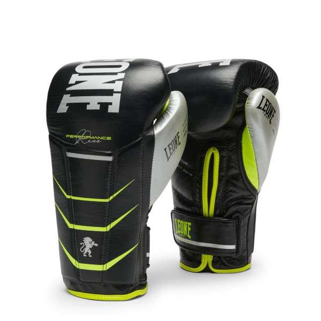 Guantes de Boxeo Leone 1947 Revo Fluo GN110F Negro