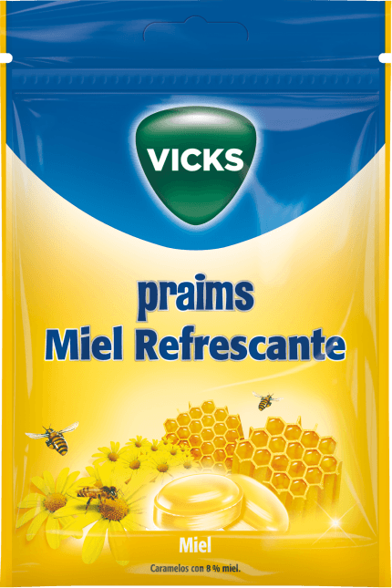 Vicks praims miel refrescante caramelos 72g