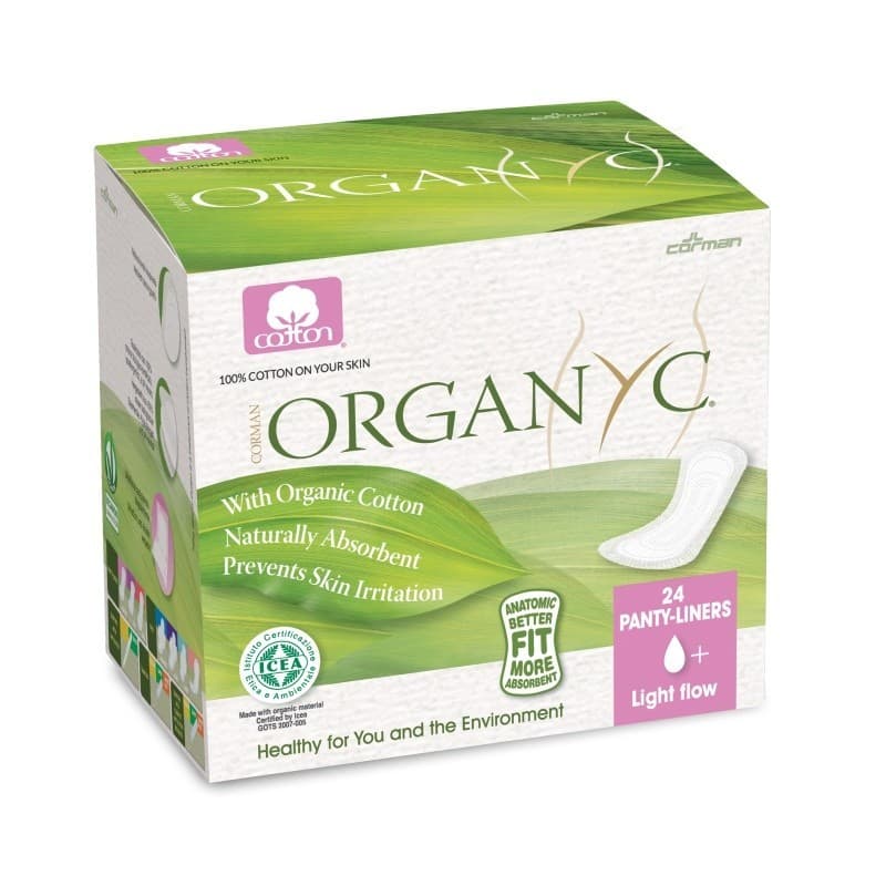Organyc salvaslip ultrafino formato bolsillo 24 uds