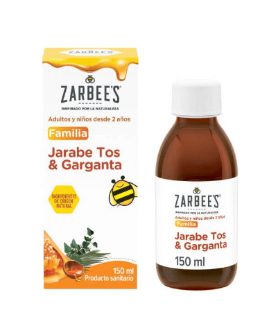 Zarbee's jarabe familia tos y garganta 150 ml