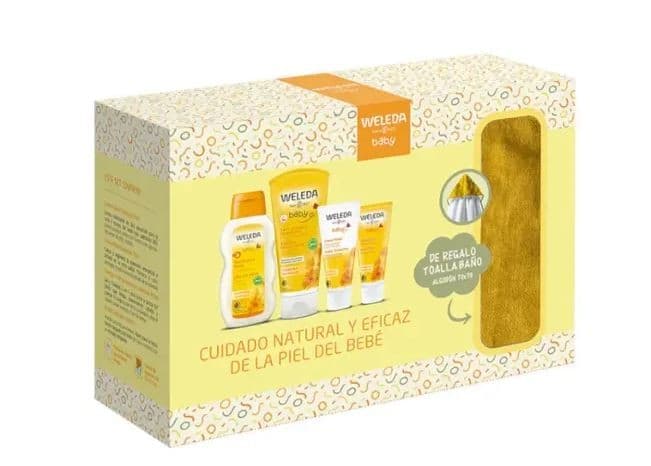 Weleda baby pack bienvenida bebe + regalo toalla baño