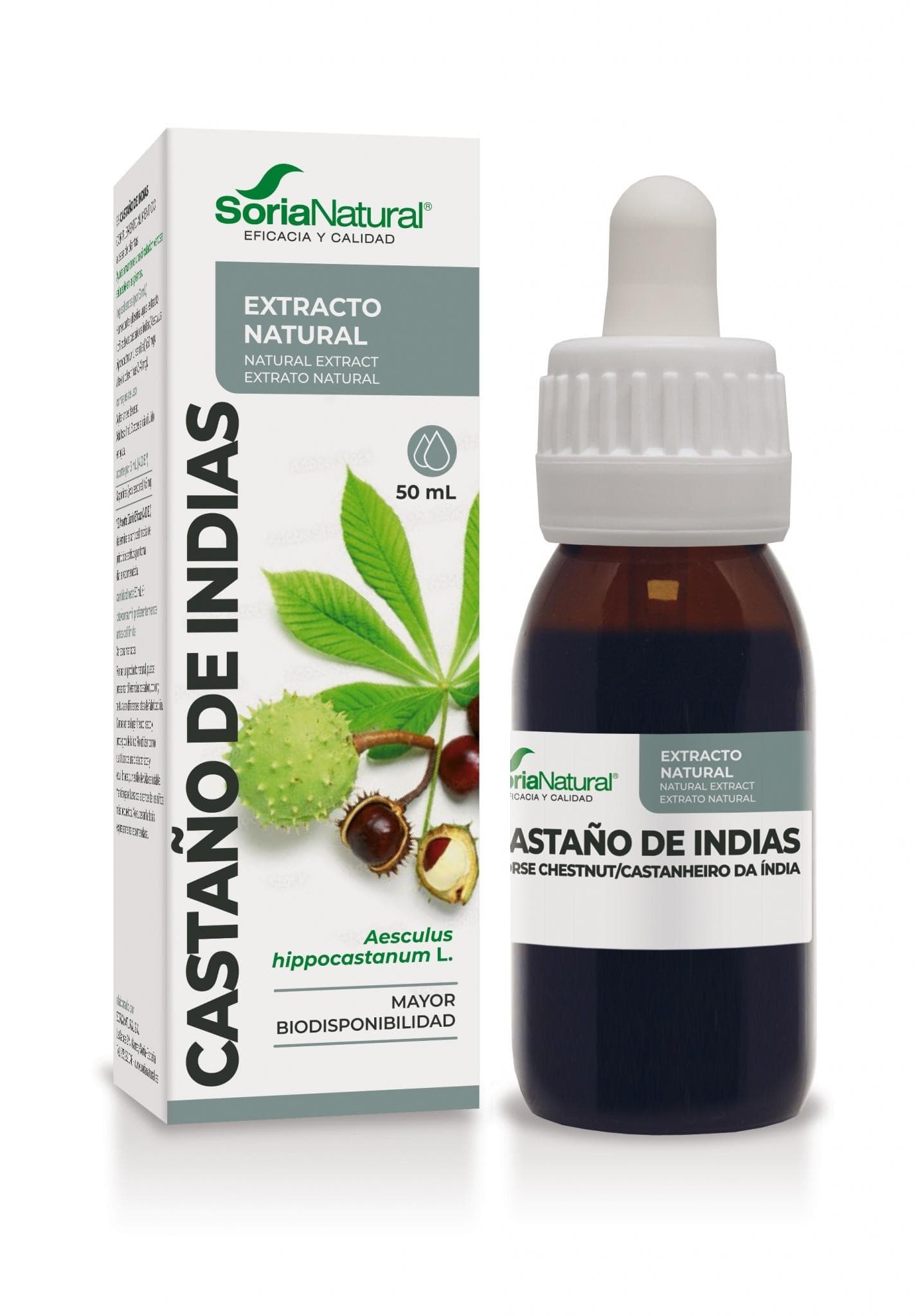Soria natural ext. castaño indias s/a 50 ml