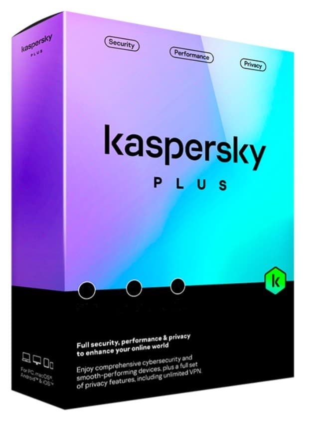 KASPERSKY PLUS 3 DISPOSITIVOS 1 AÑO