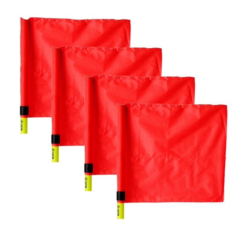 Set 4 Banderas Banderín 46x36cm Rojo