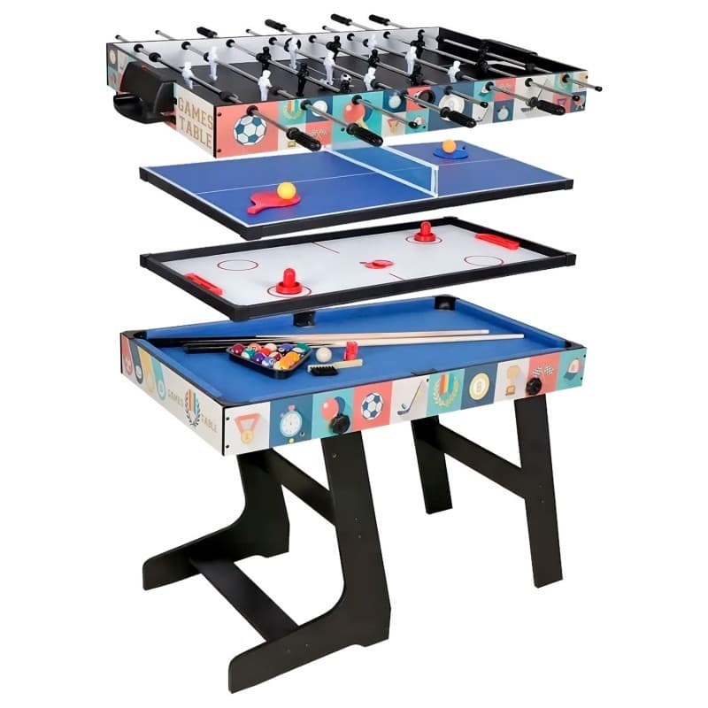 Mesa Multijuegos Plegable Moxen Quadplay