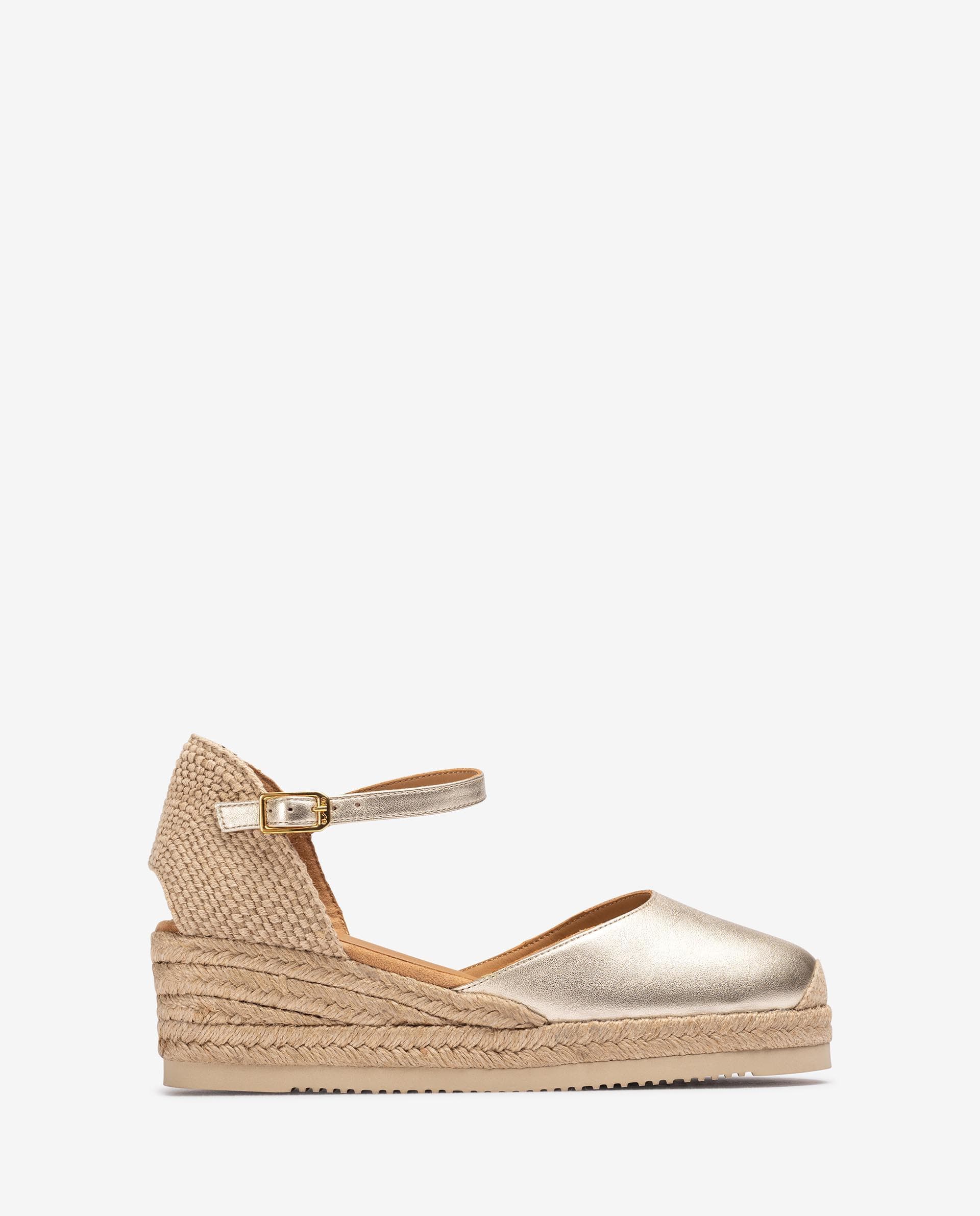 Niedrige wedges in metallic-optik
