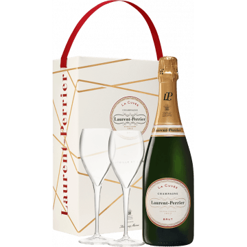 Champagne Laurent Perrier - La Cuvée - Estuche 2 Copas