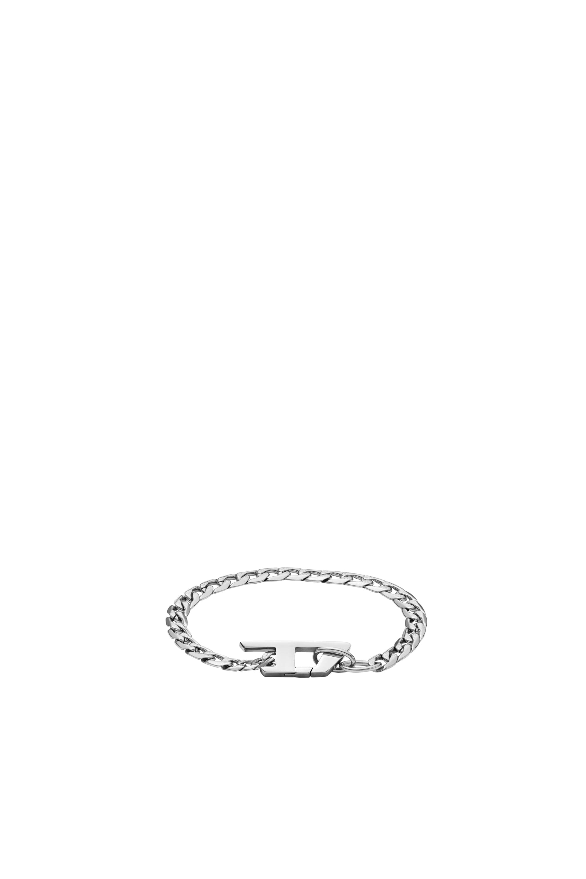 Diesel - Pulsera de cadena de acero inoxidable - Pulseras - Unisex - Plateado