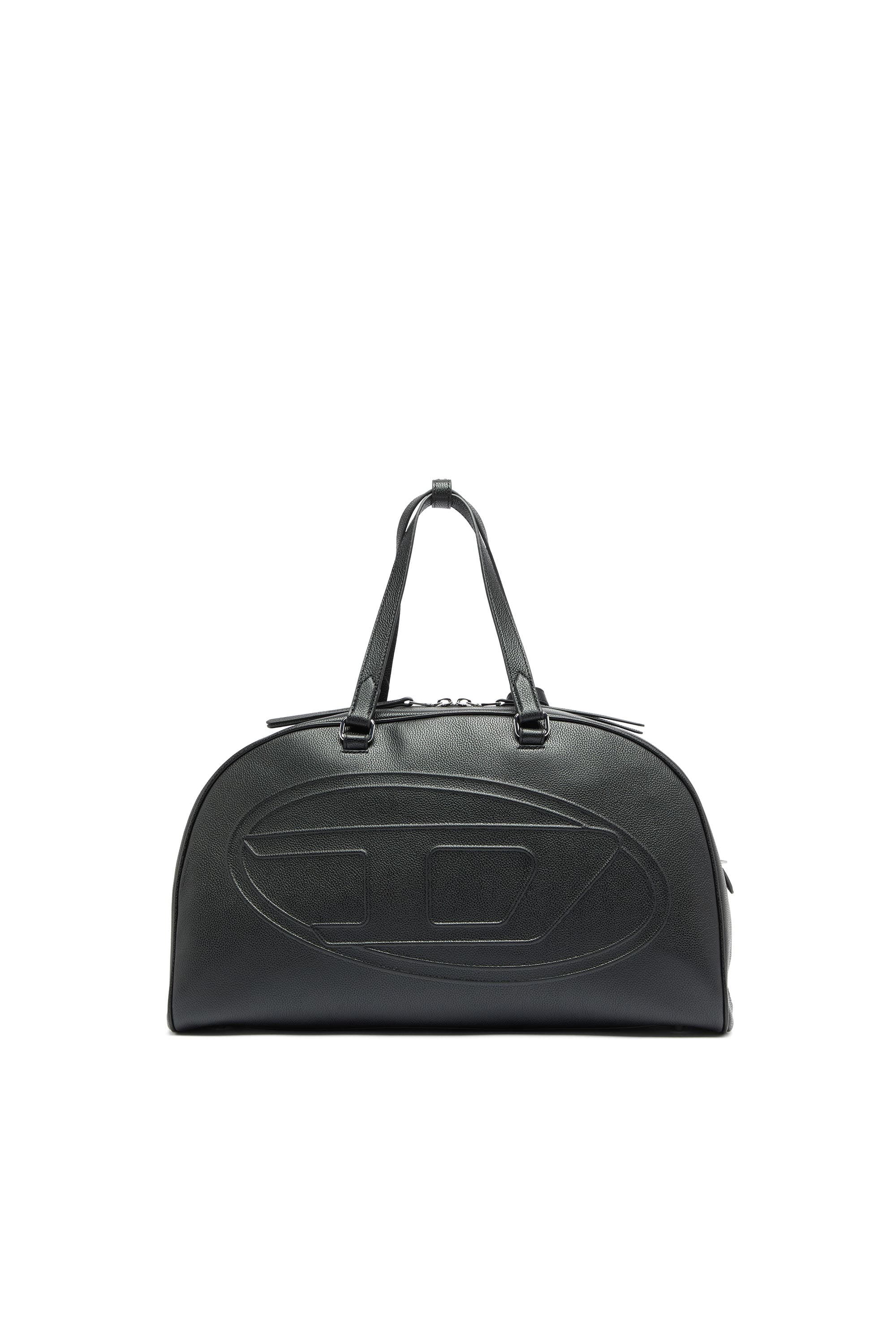 Diesel - 1DR Dome - Bolsa de viaje de piel con Logo Oval D - Bolsos de viaje - Unisex - Negro