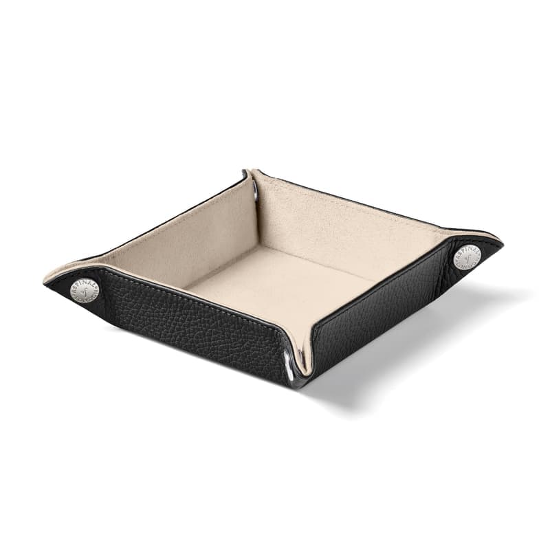 Aspinal of London Mini Tidy Tray in Black Pebble