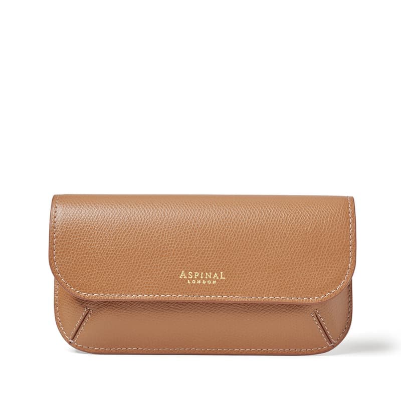 Aspinal of London Ella Sunglasses Case in Caramel Soft Saffiano