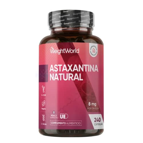 Astaxantina 8 mg 240 Cápsulas Blandas - Antioxidante Natural que Fortalece el Sistema Inmune y Apoya las Articulaciones