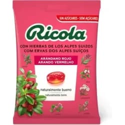 Ricola Caramelos Sin Azucar 1 bolsa 70 g Sabor Arandano Rojo