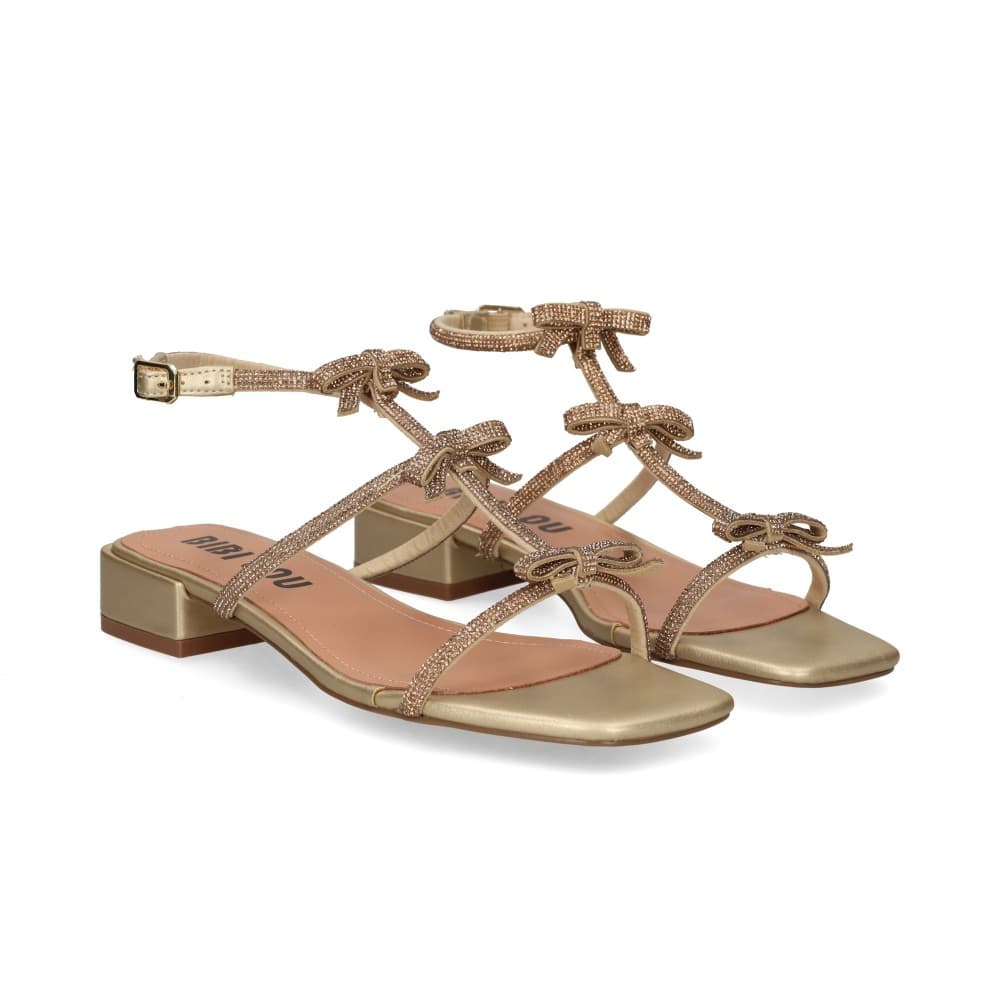 Bibi Lou Sandalias Con Tacón Mujer - Dorado Talla 38