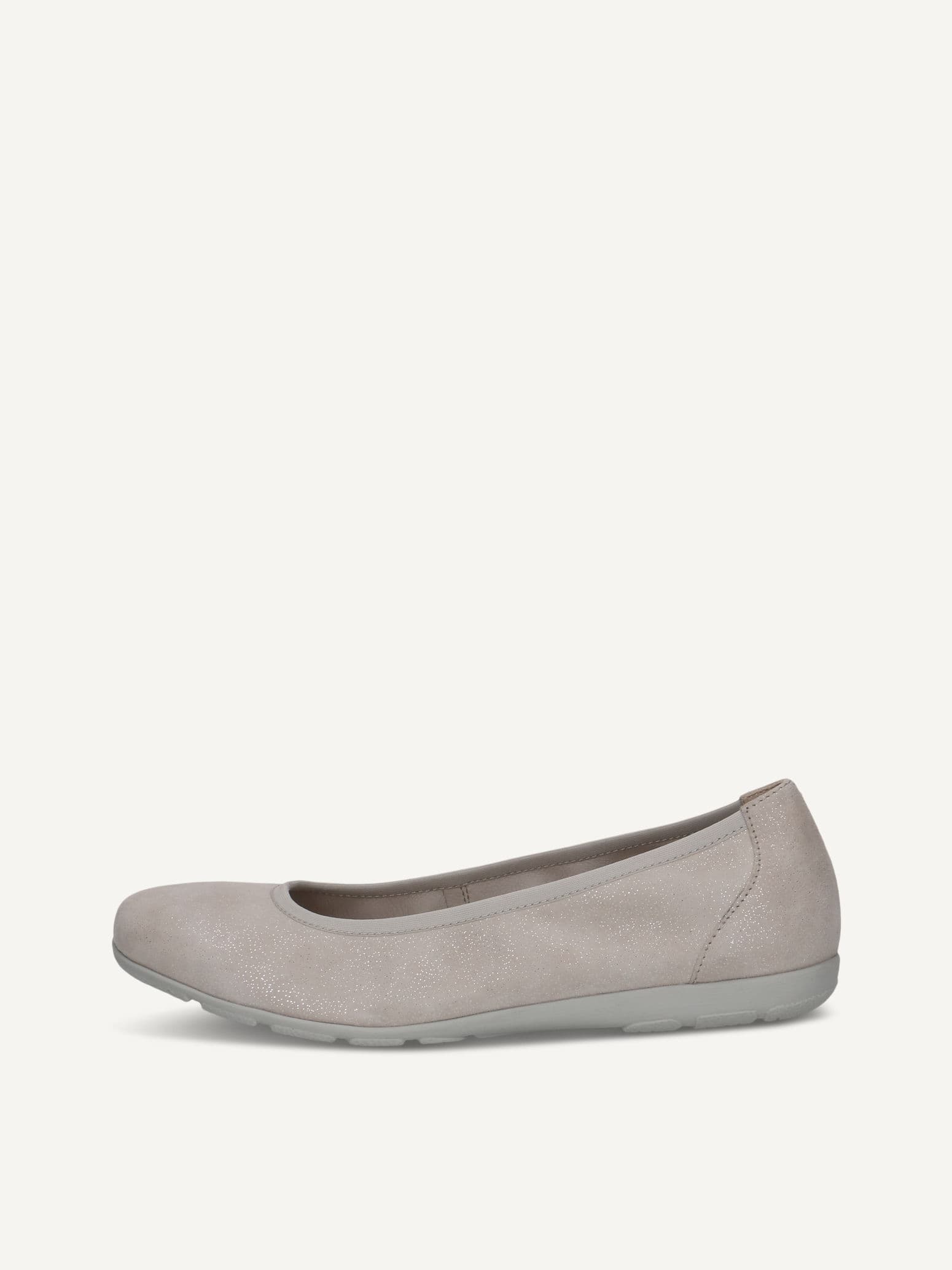 CAPRICE Ballerina, grey, made of Leather, Size 38
