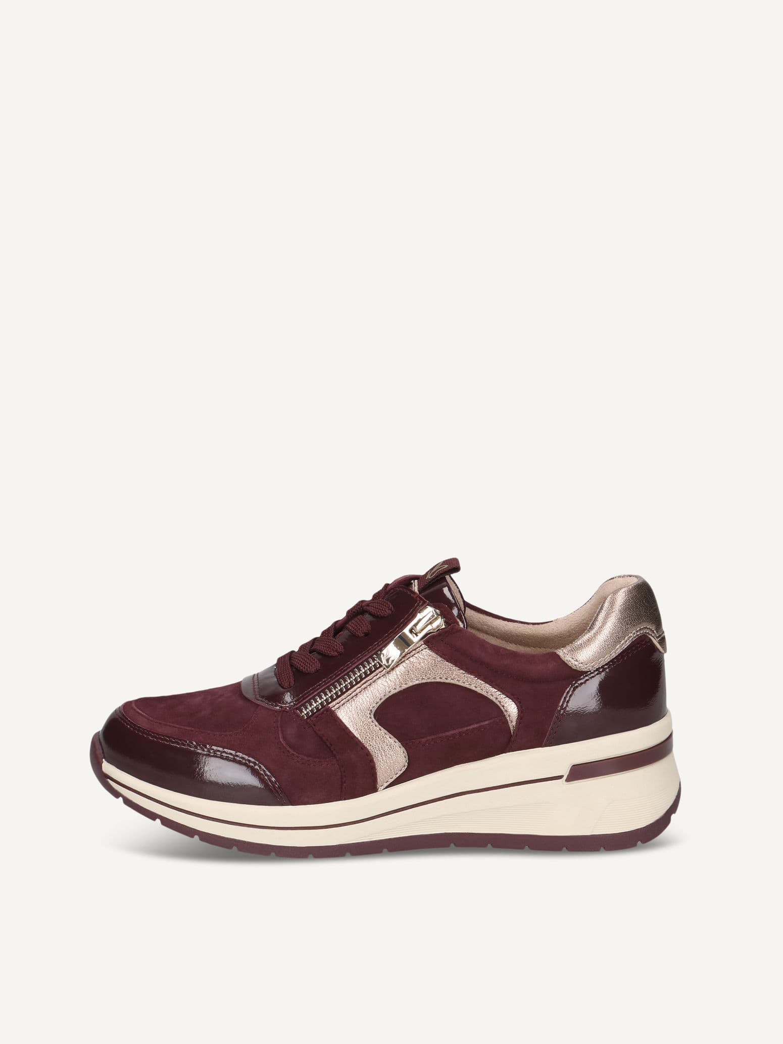 CAPRICE Sneaker, red, made of Leather, Size 39